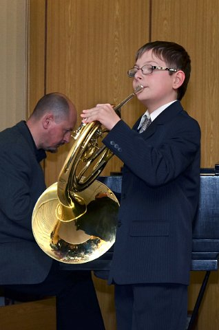 Žákovský koncert v sále ZUŠ Zastávka 13.2.2014