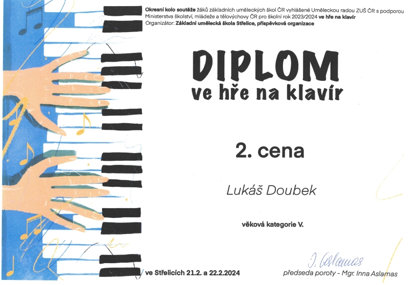 Soutěže ve šk. r. 2023/2024 = fotky a diplomy