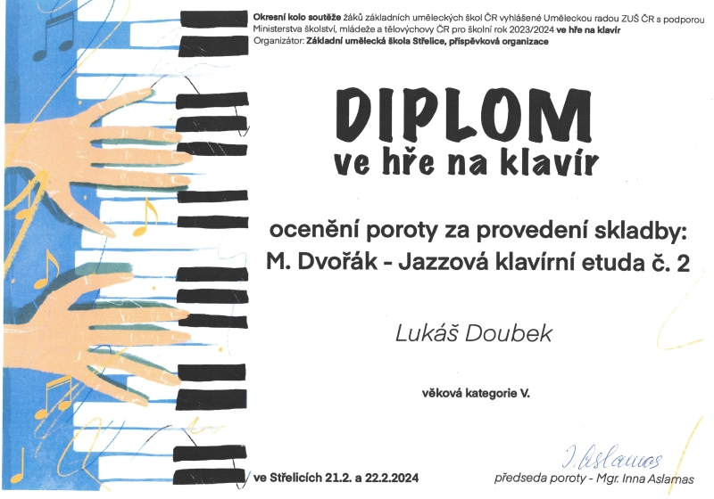 Soutěže ve šk. r. 2023/2024 = fotky a diplomy