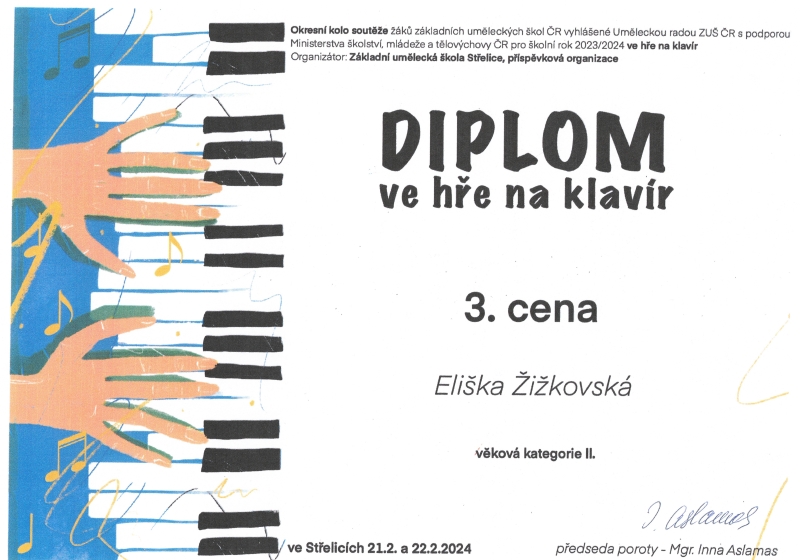 Soutěže ve šk. r. 2023/2024 = fotky a diplomy